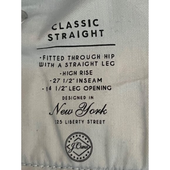 J.Crew Classic Straight Jeans High Rise Medium Wash Women's 27 Liberty St. - Picture 9 of 11